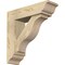 Ekena Millwork Funston Traditional Rough Sawn Bracket w/ Offset Brace, Douglas Fir, 6"W x 20"D x 20"H BKT0604X20X20FST01RDF - alternate 1